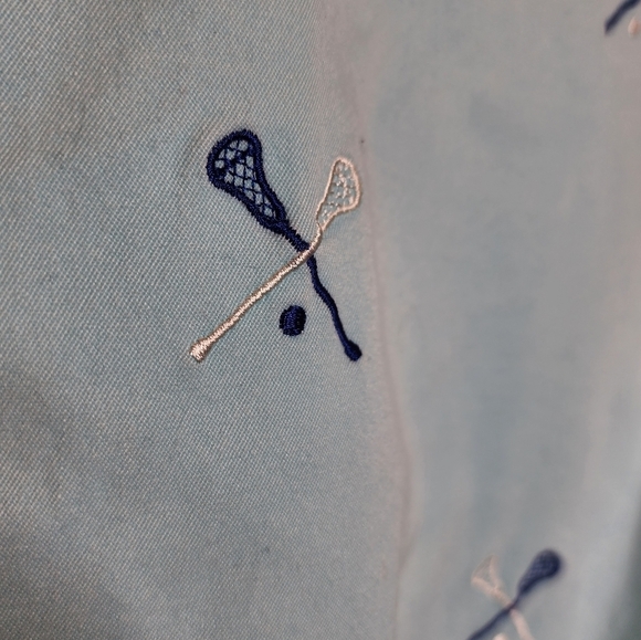 Vineyard Vines Lacrosse Embroidered Breaker Shorts - Pool Side 7" Size 33 - Picture 5 of 14